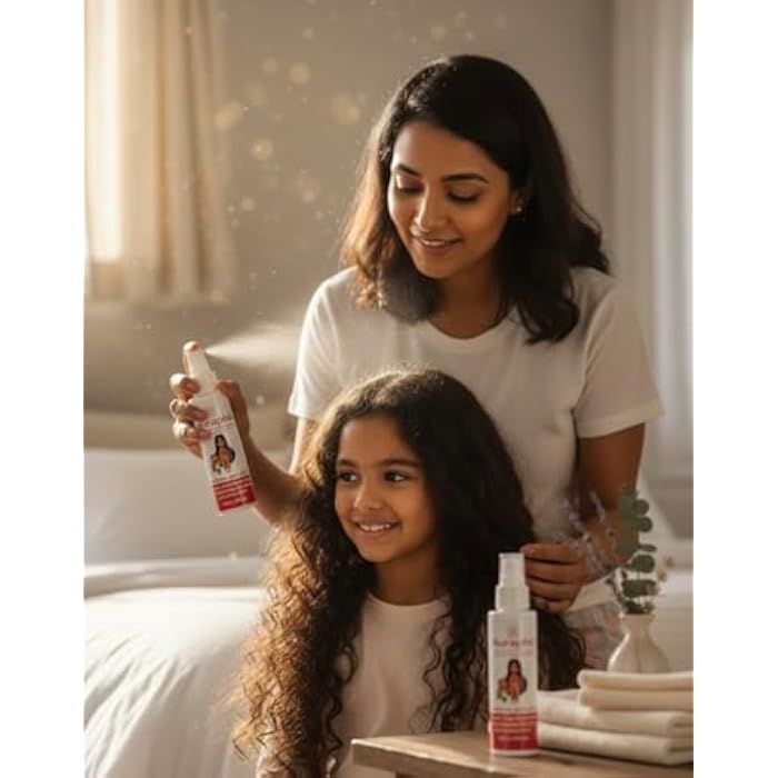 Auraphil Hair Spray Nourishing Hair Growth & Thickening Hair Spray Safe Treatment & Prevent Hair Loss Suitable for Kids and Adults Enriched with Vitamins & Oils to Strengthen & Restore Hair - 120 ml - Image 3
